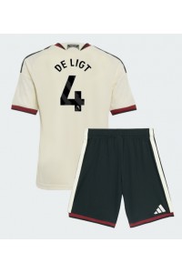 Manchester United Matthijs de Ligt #4 Jalkapallovaatteet Lasten Kolmas peliasu 2026-27 Lyhythihainen (+ Lyhyet housut)